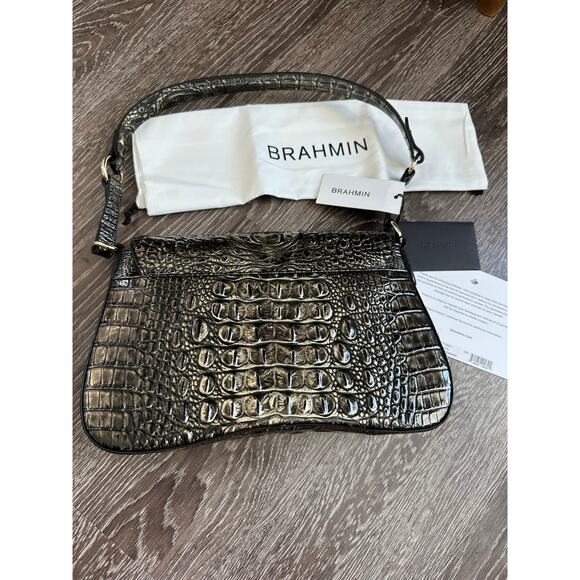 Brahmin Nerida Onyx Melbourne Genuine Leather Shoulder Bag - Picture 10 of 11